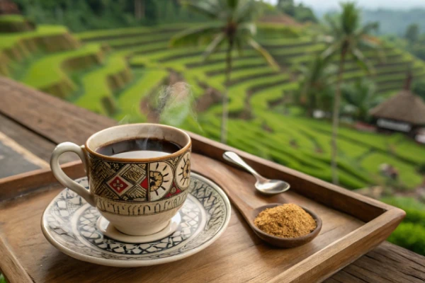 Traditional Balinese Kopi Luwak coffee