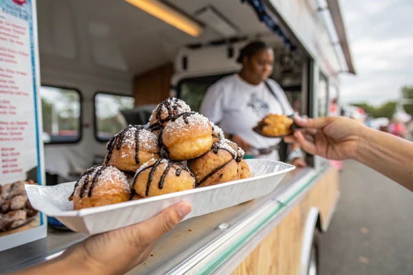 Deep-fried Oreos and desserts at Myrtle Beach Food Truck Festival.