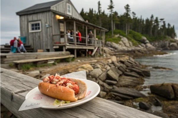 Secluded McLoons Lobster Shack on Spruce Head